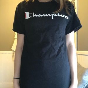 Black champion shirt